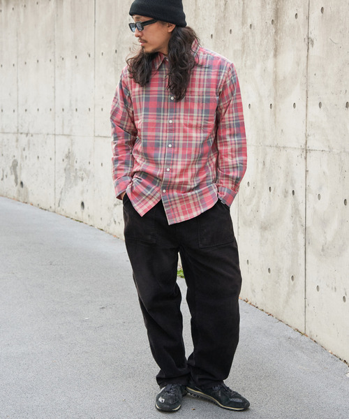 VENCEEXCHANGE（ヴァンスエクスチェンジ）の「U.S COTTON チェックシャツ（シャツ/ブラウス・メンズ・ブラック/ピンク/ブルー系/カーキ/レッド系・M/L）」の18枚目の写真