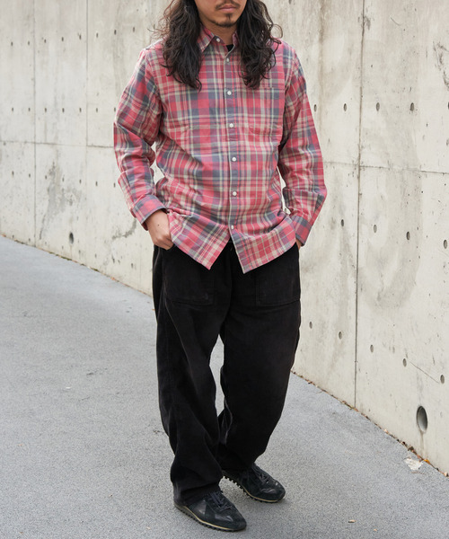 VENCEEXCHANGE（ヴァンスエクスチェンジ）の「U.S COTTON チェックシャツ（シャツ/ブラウス・メンズ・ブラック/ピンク/ブルー系/カーキ/レッド系・M/L）」の22枚目の写真