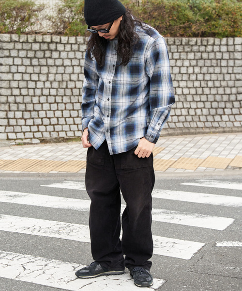 VENCEEXCHANGE（ヴァンスエクスチェンジ）の「U.S COTTON チェックシャツ（シャツ/ブラウス・メンズ・ブラック/ピンク/ブルー系/カーキ/レッド系・M/L）」の11枚目の写真