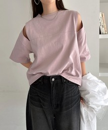 汗染み防止カットアウトデザインTシャツ