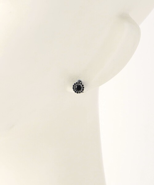 BEAUTY&YOUTH UNITED ARROWS（ビューティーアンドユースユナイテッドアローズ）の「ガラス フラワーモチーフ ピアス（ピアス（両耳用）・レディース・ブラック/その他1/パープル・FREE）」の4枚目の写真