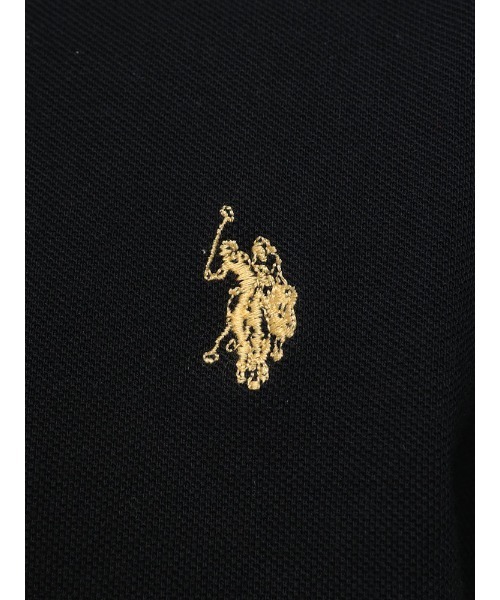 U.S. POLO ASSN.(ユーエスポロアッスン)の「U.S. POLO ASSN. 鹿の子 ライン 半袖 ポロシャツ PLM42114(ポロシャツ・メンズ・アイボリー/ネイビー/ブラック×ホワイト/ブラック×ゴールド/ダークブラウン/グリーン・M/L/LL)」の22枚目の写真