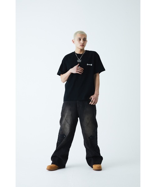 SUPPLIER(サプライヤー)の「ティーシャツ|2-Tone Rhinestone Cross Tee|SUPPLIER(Tシャツ/カットソー・メンズ・ホワイト/ブラック/ベージュ・XXL/S/M/L/XL)」の8枚目の写真