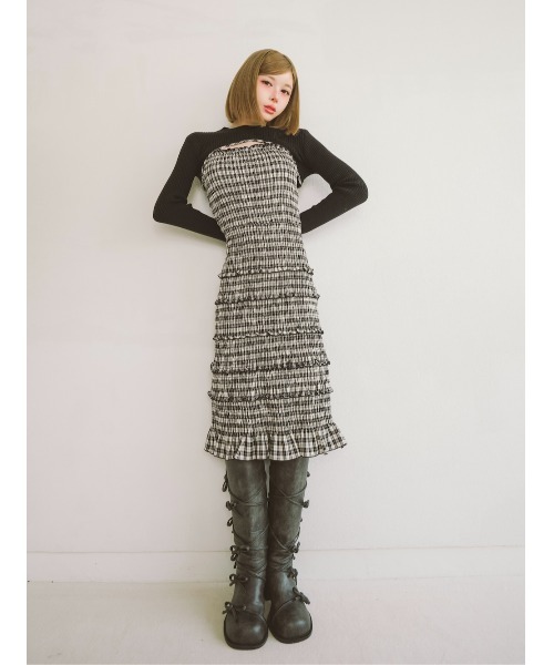 Darich(ダーリッチ)の「レースアップリボンブーツ(ブーツ・レディース・ブラック/ブラウン・M/XS/S/L/XL)」の12枚目の写真