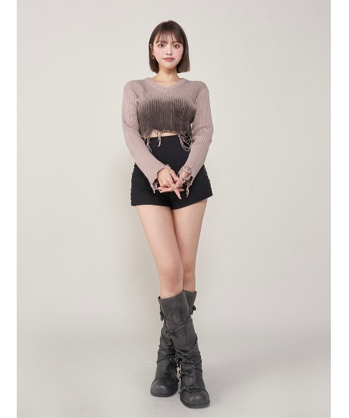 Darich(ダーリッチ)の「レースアップリボンブーツ(ブーツ・レディース・ブラック/ブラウン・M/XS/S/L/XL)」の19枚目の写真