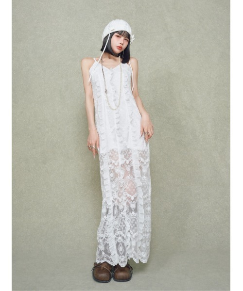 Darich(ダーリッチ)の「レースアップリボンブーツ(ブーツ・レディース・ブラック/ブラウン・M/XS/S/L/XL)」の6枚目の写真