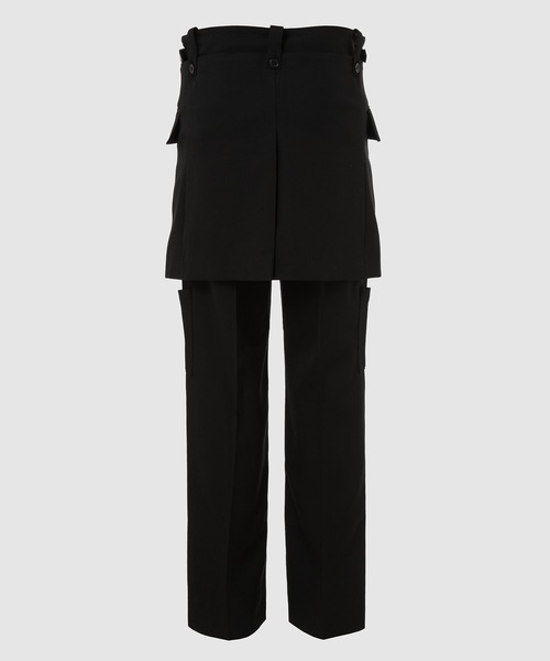 DAIRIKU(ダイリク)の「Tailored Hem Layered Wool Slacks(スラックス・メンズ・ブラック・29)」の2枚目の写真