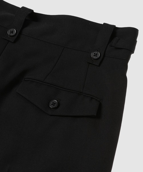 DAIRIKU(ダイリク)の「Tailored Hem Layered Wool Slacks(スラックス・メンズ・ブラック・29)」の7枚目の写真