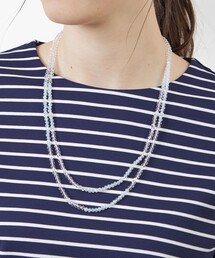 ガラスロングネックレス