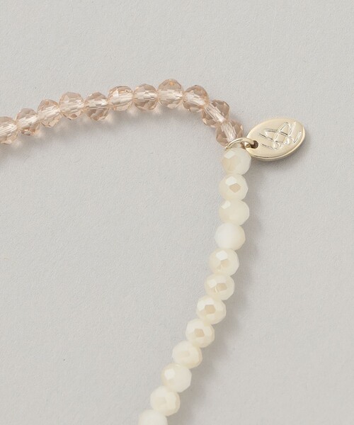 amaca(アマカ)の「ガラスロングネックレス(ネックレス・レディース・ホワイト/ピンク系その他2・FREE)」の6枚目の写真