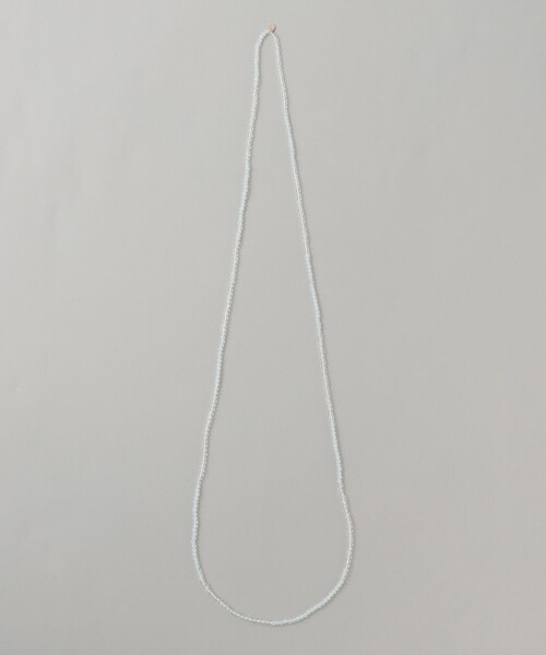 amaca(アマカ)の「ガラスロングネックレス(ネックレス・レディース・ホワイト/ピンク系その他2・FREE)」の4枚目の写真