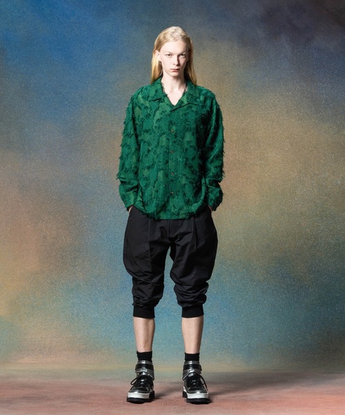 glamb（グラム）の「Fuzzy Scarf Shirt / ファジースカーフシャツ（シャツ/ブラウス・メンズ・ブラック/ホワイト/グリーン・S/M/L）」の12枚目の写真