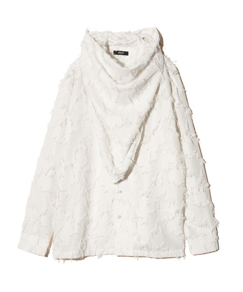 glamb（グラム）の「Fuzzy Scarf Shirt / ファジースカーフシャツ（シャツ/ブラウス・メンズ・ブラック/ホワイト/グリーン・S/M/L）」の21枚目の写真