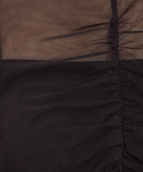 NOMINE（ノミネ）の「フロントシャーリング シアー ロンT（Tシャツ/カットソー・レディース・グレー/ブルー/アイボリー/ブラック・フリー）」の14枚目の写真