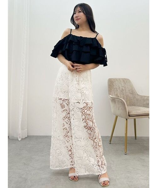 MERCURYDUO（マーキュリーデュオ）の「SEA LIFE レースパンツ（その他パンツ・レディース・ブルー/アイボリー・MEDIUM/SMALL）」の19枚目の写真