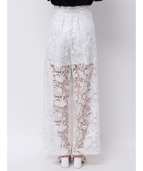 MERCURYDUO（マーキュリーデュオ）の「SEA LIFE レースパンツ（その他パンツ・レディース・ブルー/アイボリー・MEDIUM/SMALL）」の15枚目の写真