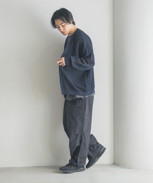 LOWRYS FARM（ローリーズファーム）の「ナイロンワイドカーゴパンツ　327281（カーゴパンツ・メンズ・カーキ/グレー/ブラック・MEDIUM/LARGE）」の20枚目の写真