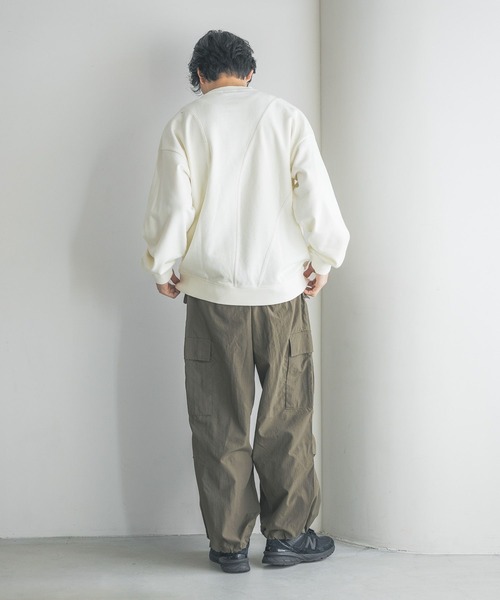 LOWRYS FARM（ローリーズファーム）の「ナイロンワイドカーゴパンツ　327281（カーゴパンツ・メンズ・カーキ/グレー/ブラック・MEDIUM/LARGE）」の10枚目の写真