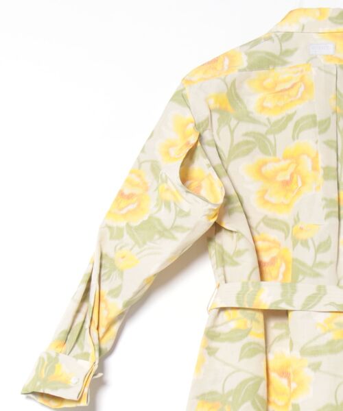 KENZO(ケンゾー)の「'KENZO Peonies' KIMONO スリーブ シャツ ドレス(ドレス・レディース・ホワイト系その他・X-SMALL/SMALL)」の4枚目の写真