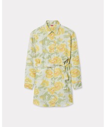 'KENZO Peonies' KIMONO スリーブ シャツ ドレス