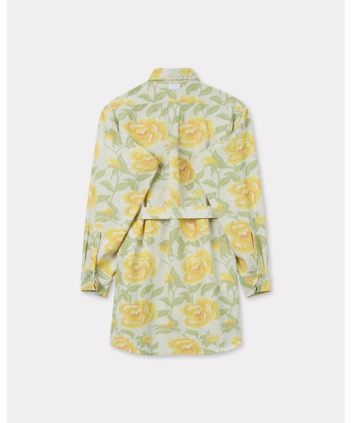 KENZO(ケンゾー)の「'KENZO Peonies' KIMONO スリーブ シャツ ドレス(ドレス・レディース・ホワイト系その他・X-SMALL/SMALL)」の2枚目の写真