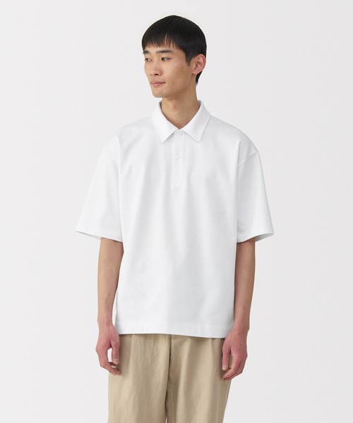 セール】紳士 涼感UVカットワイド五分袖ポロシャツ（ポロシャツ
