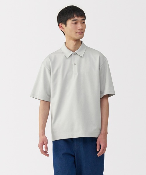 セール】紳士 涼感UVカットワイド五分袖ポロシャツ（ポロシャツ