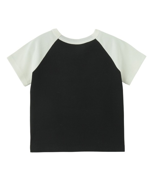 セール】RHINESTONE ROMAN TYPE LOGO RAGLAN S/S BABY TEE（T