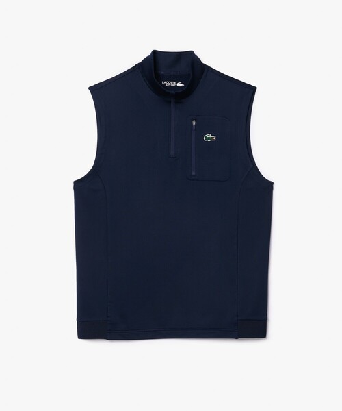 LACOSTE（ラコステ）の「ウルトラドライハーフジップゴルフベスト（ベスト・メンズ・ネイビー・3/5/4）」の4枚目の写真