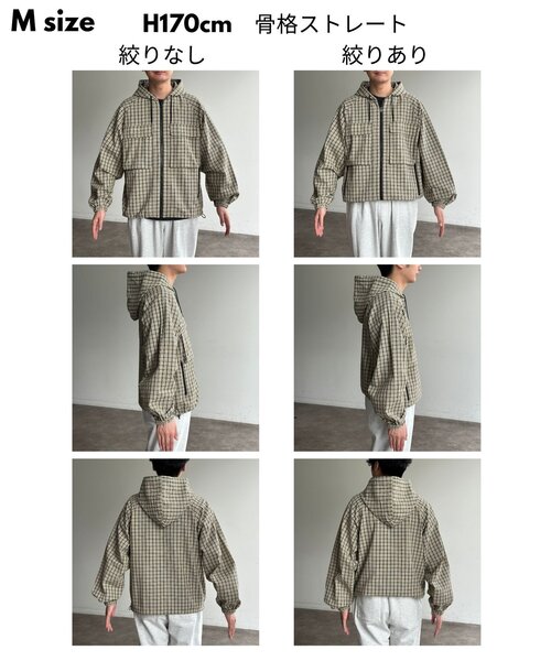 CPCM（シーピーシーエム）の「デカポケチェックシャツジップパーカー（パーカー・メンズ・ブルー/グリーン/ネイビー/オレンジ・MEDIUM/LARGE）」の8枚目の写真