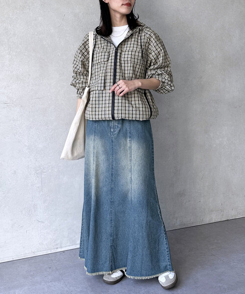 CPCM（シーピーシーエム）の「デカポケチェックシャツジップパーカー（パーカー・メンズ・ブルー/グリーン/ネイビー/オレンジ・MEDIUM/LARGE）」の17枚目の写真