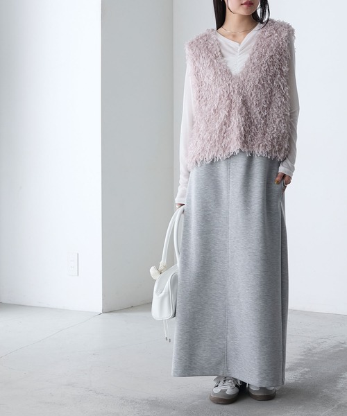 アイボリー フリンジ ノースリーブ ベスト NOLLEY'S｜フリンジベスト | Rakuten Fashion(楽天ファッション