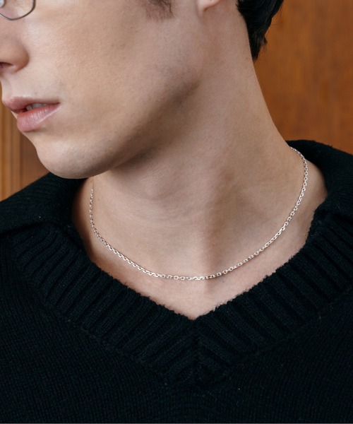 LURAKU(ルラク)の「【LURAKU】Silver925 Short Necklace / シルバー925ショートネックレス|Made in Japan(ネックレス・メンズ・シルバー/ゴールド/シルバー系その他/シルバー系その他2・FREE)」の2枚目の写真