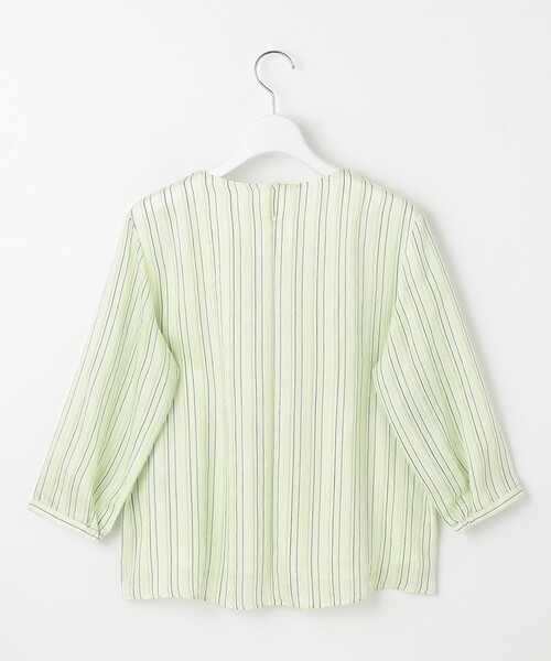 J.PRESS（ジェイプレス）の「【洗える】ランダムストライプ シアー プルオーバー カットソー（Tシャツ/カットソー・レディース・ネイビー系1/ライトグリーン系1/ホワイト系1・T15/T13）」の16枚目の写真