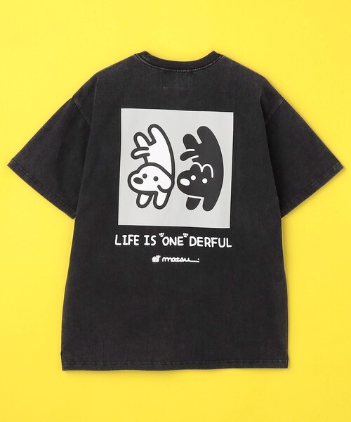 FREAK'S STORE(フリークスストア)の「matsui×FREAK'S STORE/マツイ×フリークスストア matsui×FREAK'S STORE/マツイ×フリークスストア 別注「さかだち」バックプリント クルーネック半袖Tシャツ(Tシャツ/カットソー・メンズ・オフホワイト/アッシュグレー/スミクロ・SMALL/MEDIUM/LARGE)」の2枚目の写真