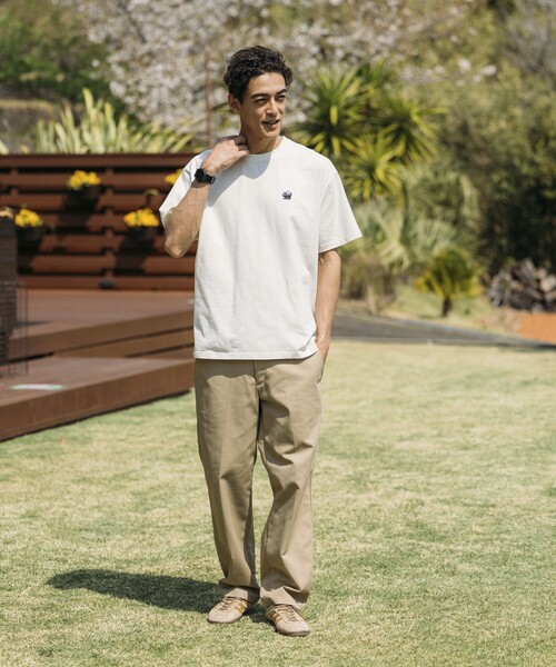 FREAK'S STORE(フリークスストア)の「matsui×FREAK'S STORE/マツイ×フリークスストア matsui×FREAK'S STORE/マツイ×フリークスストア 別注「さかだち」バックプリント クルーネック半袖Tシャツ(Tシャツ/カットソー・メンズ・オフホワイト/アッシュグレー/スミクロ・SMALL/MEDIUM/LARGE)」の18枚目の写真