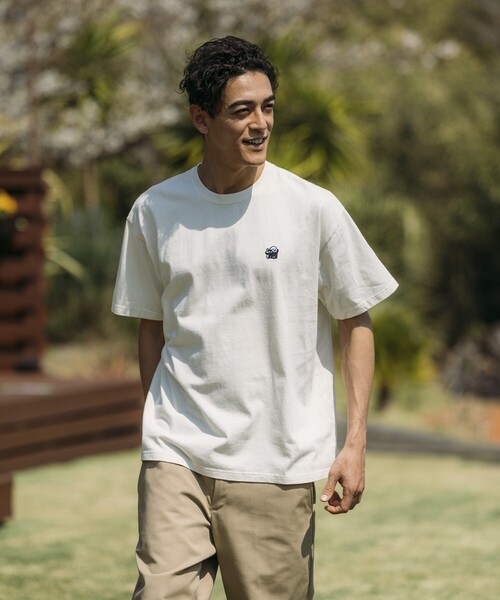 FREAK'S STORE(フリークスストア)の「matsui×FREAK'S STORE/マツイ×フリークスストア matsui×FREAK'S STORE/マツイ×フリークスストア 別注「さかだち」バックプリント クルーネック半袖Tシャツ(Tシャツ/カットソー・メンズ・オフホワイト/アッシュグレー/スミクロ・SMALL/MEDIUM/LARGE)」の22枚目の写真