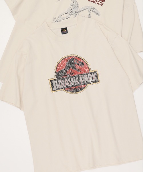ALWAYS GOOD TIME（オルウェイズグッドタイム）の「【JURASSIC PARK/ジュラシックパーク】ピグメント風/プリント 半袖Tシャツ（Tシャツ/カットソー・レディース・ブラック系1/ブラック系2/ホワイト系1/ホワイト系2・L/M/LL）」の2枚目の写真