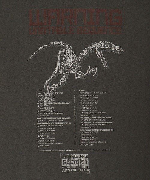 ALWAYS GOOD TIME（オルウェイズグッドタイム）の「【JURASSIC PARK/ジュラシックパーク】ピグメント風/プリント 半袖Tシャツ（Tシャツ/カットソー・レディース・ブラック系1/ブラック系2/ホワイト系1/ホワイト系2・L/M/LL）」の13枚目の写真