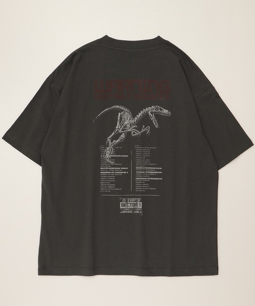 ALWAYS GOOD TIME（オルウェイズグッドタイム）の「【JURASSIC PARK/ジュラシックパーク】ピグメント風/プリント 半袖Tシャツ（Tシャツ/カットソー・レディース・ブラック系1/ブラック系2/ホワイト系1/ホワイト系2・L/M/LL）」の9枚目の写真