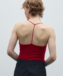 uyu.（ウユ）の「カップ付きT字ストラップデザインキャミソール（キャミソール）」