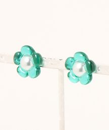【eto】ぷっくり フラワー パールピアス(MA)