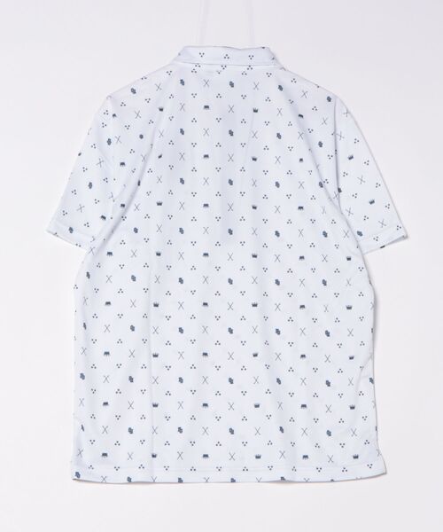 FILA GOLF（フィラゴルフ ）の「FILA GOLF/フィラ ゴルフ ゴルフウェア 接触冷感 遮熱 飛び柄 半袖 シャツ Tシャツ（Tシャツ/カットソー・メンズ・イエロー/ホワイト/ネイビー・LL/M/L）」の4枚目の写真