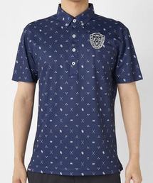 FILA GOLF/フィラ ゴルフ ゴルフウェア 接触冷感 遮熱 飛び柄 半袖 シャツ Tシャツ
