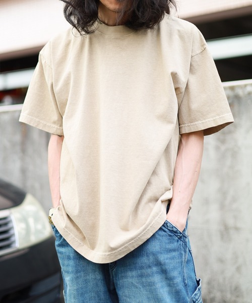 LOS ANGELES APPAREL(ロサンゼルスアパレル)の「【RS】【LOS ANGELES APPAREL】6.5oz Garment Dye CrewNeck T-SHIRT(Tシャツ/カットソー・メンズ・ライトグレー/ベージュ/クリーム/ブラック/ホワイト/グリーン/クリアブルー/レッド系その他・X-LARGE/MEDIUM/XX-LARGE/SMALL/LARGE)」の4枚目の写真