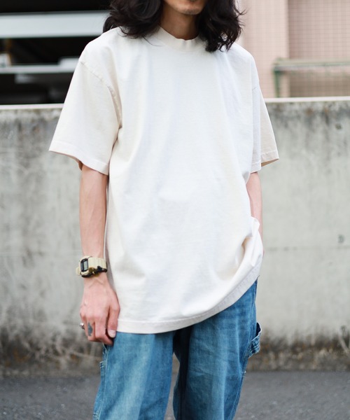 LOS ANGELES APPAREL(ロサンゼルスアパレル)の「【RS】【LOS ANGELES APPAREL】6.5oz Garment Dye CrewNeck T-SHIRT(Tシャツ/カットソー・メンズ・ライトグレー/ベージュ/クリーム/ブラック/ホワイト/グリーン/クリアブルー/レッド系その他・X-LARGE/MEDIUM/XX-LARGE/SMALL/LARGE)」の5枚目の写真