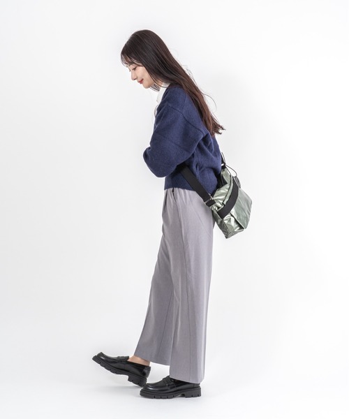 Jack Gomme(ジャックゴム)の「【JACK GOMME/ジャックゴム】ショルダーバッグ メッセンジャーバッグ RIGA(ショルダーバッグ・レディース・ブラック/ホワイト/カーキ/ゴールド/アイボリー/ブルー/ガンメタ/ブラウン/パープル・FREE)」の13枚目の写真