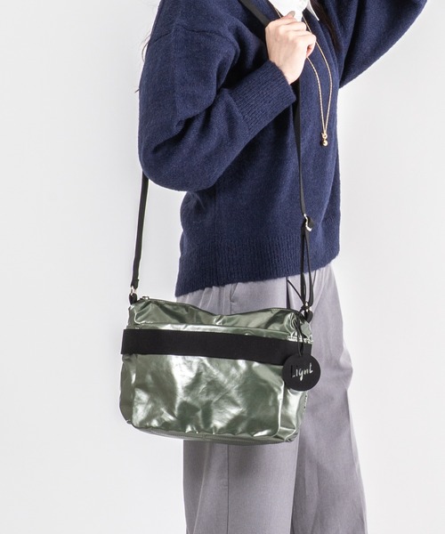 Jack Gomme(ジャックゴム)の「【JACK GOMME/ジャックゴム】ショルダーバッグ メッセンジャーバッグ RIGA(ショルダーバッグ・レディース・ブラック/ホワイト/カーキ/ゴールド/アイボリー/ブルー/ガンメタ/ブラウン/パープル・FREE)」の14枚目の写真