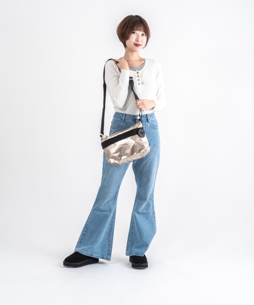 Jack Gomme(ジャックゴム)の「【JACK GOMME/ジャックゴム】ショルダーバッグ メッセンジャーバッグ RIGA(ショルダーバッグ・レディース・ブラック/ホワイト/カーキ/ゴールド/アイボリー/ブルー/ガンメタ/ブラウン/パープル・FREE)」の20枚目の写真