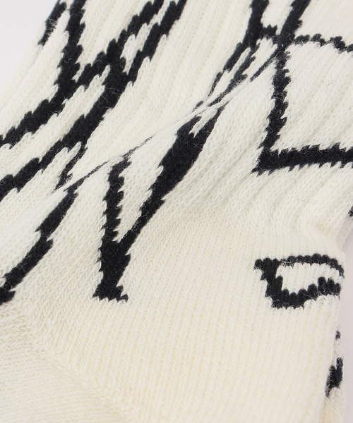 FAKUI（ファクイ）の「FAKUI/ファクイ GEOMETRIC SPORTS SOCKS（ソックス/靴下・レディース・モスグリーン/ホワイト・FREE）」の4枚目の写真